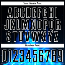 Load image into Gallery viewer, Custom Black White Flame Sublimation Soccer Uniform Jersey