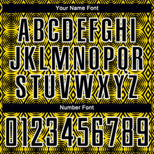 Load image into Gallery viewer, Custom Yellow Black-White Geometric Shapes Sublimation Soccer Uniform Jersey