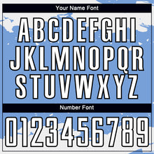 Load image into Gallery viewer, Custom Light Blue White-Black Abstract Fragment Art Sublimation Soccer Uniform Jersey