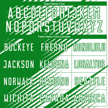 Load image into Gallery viewer, Custom White Grass Green Line Sublimation Soccer Uniform Jersey