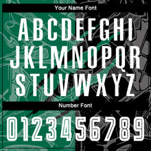 Load image into Gallery viewer, Custom Graffiti Pattern Black-Kelly Green Scratch Sublimation Soccer Uniform Jersey