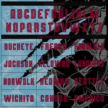 Load image into Gallery viewer, Custom Graffiti Pattern Maroon Black-Shadow Blue Scratch Sublimation Soccer Uniform Jersey