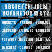 Load image into Gallery viewer, Custom Graffiti Pattern Black-Blue Scratch Sublimation Soccer Uniform Jersey