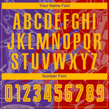 Load image into Gallery viewer, Custom Graffiti Pattern Yellow Red-Purple Scratch Sublimation Soccer Uniform Jersey