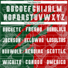 Load image into Gallery viewer, Custom Graffiti Pattern Red-Green Scratch Sublimation Soccer Uniform Jersey