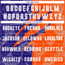 Load image into Gallery viewer, Custom Graffiti Pattern Dark Purple-Orange Scratch Sublimation Soccer Uniform Jersey