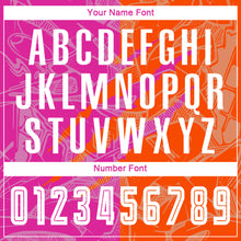 Load image into Gallery viewer, Custom Graffiti Pattern Deep Pink-Orange Scratch Sublimation Soccer Uniform Jersey