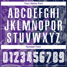 Load image into Gallery viewer, Custom Graffiti Pattern Purple-Navy Scratch Sublimation Soccer Uniform Jersey