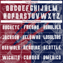 Load image into Gallery viewer, Custom Graffiti Pattern Crimson-Navy Scratch Sublimation Soccer Uniform Jersey