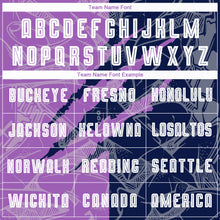 Load image into Gallery viewer, Custom Graffiti Pattern Medium Purple-Navy Scratch Sublimation Soccer Uniform Jersey