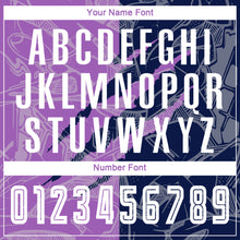 Load image into Gallery viewer, Custom Graffiti Pattern Medium Purple-Navy Scratch Sublimation Soccer Uniform Jersey