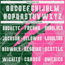 Load image into Gallery viewer, Custom Graffiti Pattern Green-Pink Scratch Sublimation Soccer Uniform Jersey