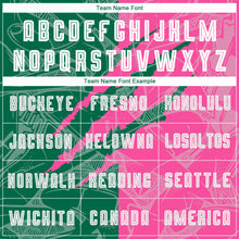 Load image into Gallery viewer, Custom Graffiti Pattern Kelly Green-Pink Scratch Sublimation Soccer Uniform Jersey