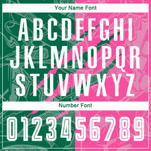 Load image into Gallery viewer, Custom Graffiti Pattern Kelly Green-Pink Scratch Sublimation Soccer Uniform Jersey