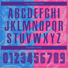 Load image into Gallery viewer, Custom Graffiti Pattern Purple Powder Blue-Pink Scratch Sublimation Soccer Uniform Jersey