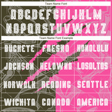 Load image into Gallery viewer, Custom Graffiti Pattern Olive-Pink Scratch Sublimation Soccer Uniform Jersey