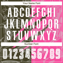 Load image into Gallery viewer, Custom Graffiti Pattern Olive-Pink Scratch Sublimation Soccer Uniform Jersey
