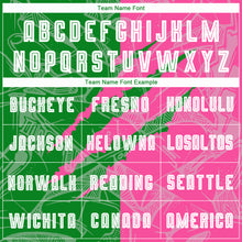 Load image into Gallery viewer, Custom Graffiti Pattern Grass Green-Pink Scratch Sublimation Soccer Uniform Jersey