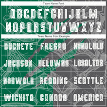 Load image into Gallery viewer, Custom Graffiti Pattern Kelly Green-Steel Gray Scratch Sublimation Soccer Uniform Jersey