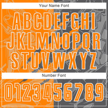 Load image into Gallery viewer, Custom Graffiti Pattern Bay Orange-Steel Gray Scratch Sublimation Soccer Uniform Jersey