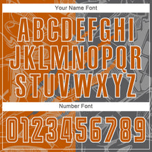 Load image into Gallery viewer, Custom Graffiti Pattern Texas Orange-Steel Gray Scratch Sublimation Soccer Uniform Jersey