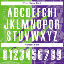 Load image into Gallery viewer, Custom Graffiti Pattern Aurora Green-Purple Scratch Sublimation Soccer Uniform Jersey