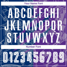 Load image into Gallery viewer, Custom Graffiti Pattern US Navy Blue-Purple Scratch Sublimation Soccer Uniform Jersey