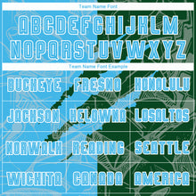 Load image into Gallery viewer, Custom Graffiti Pattern Sky Blue-Green Scratch Sublimation Soccer Uniform Jersey