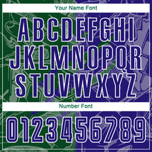 Load image into Gallery viewer, Custom Graffiti Pattern Dark Purple-Green Scratch Sublimation Soccer Uniform Jersey