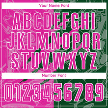 Load image into Gallery viewer, Custom Graffiti Pattern Deep Pink-Green Scratch Sublimation Soccer Uniform Jersey