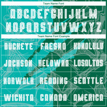 Load image into Gallery viewer, Custom Graffiti Pattern Aqua-Kelly Green Scratch Sublimation Soccer Uniform Jersey