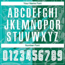 Load image into Gallery viewer, Custom Graffiti Pattern Aqua-Kelly Green Scratch Sublimation Soccer Uniform Jersey