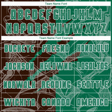 Load image into Gallery viewer, Custom Graffiti Pattern Kelly Green-Brown Scratch Sublimation Soccer Uniform Jersey