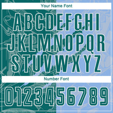 Load image into Gallery viewer, Custom Graffiti Pattern Teal-Light Blue Scratch Sublimation Soccer Uniform Jersey