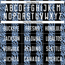 Load image into Gallery viewer, Custom Black White-Light Blue Abstract Shape Sublimation Soccer Uniform Jersey