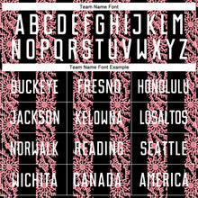 Load image into Gallery viewer, Custom Black White-Medium Pink Abstract Shape Sublimation Soccer Uniform Jersey