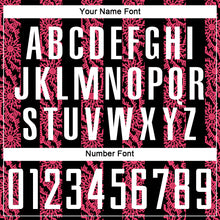 Load image into Gallery viewer, Custom Black White-Neon Pink Abstract Shape Sublimation Soccer Uniform Jersey