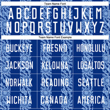 Load image into Gallery viewer, Custom Royal White-Light Blue Abstract Shape Sublimation Soccer Uniform Jersey