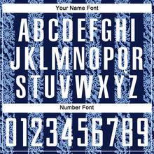 Load image into Gallery viewer, Custom Navy White-Light Blue Abstract Shape Sublimation Soccer Uniform Jersey