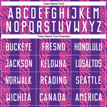 Load image into Gallery viewer, Custom Purple White-Pink Abstract Shape Sublimation Soccer Uniform Jersey