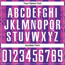 Load image into Gallery viewer, Custom Purple White-Pink Abstract Shape Sublimation Soccer Uniform Jersey