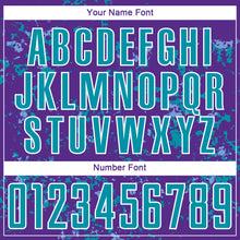 Load image into Gallery viewer, Custom Purple Teal-Light Blue Abstract Fragment Art Sublimation Soccer Uniform Jersey