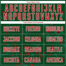 Load image into Gallery viewer, Custom Green Red-Kelly Green Abstract Fragment Art Sublimation Soccer Uniform Jersey