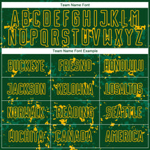 Load image into Gallery viewer, Custom Green Gold-Kelly Green Abstract Fragment Art Sublimation Soccer Uniform Jersey