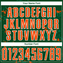 Load image into Gallery viewer, Custom Green Orange-Kelly Green Abstract Fragment Art Sublimation Soccer Uniform Jersey