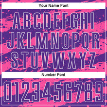 Load image into Gallery viewer, Custom Purple Pink-White Splash Sublimation Soccer Uniform Jersey