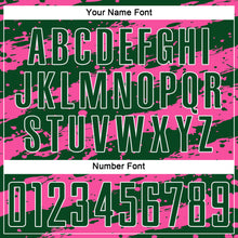 Load image into Gallery viewer, Custom Green Pink-White Splash Sublimation Soccer Uniform Jersey