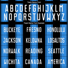 Load image into Gallery viewer, Custom Black White-Powder Blue Line Sublimation Soccer Uniform Jersey