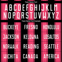 Load image into Gallery viewer, Custom Black White-Neon Pink Line Sublimation Soccer Uniform Jersey