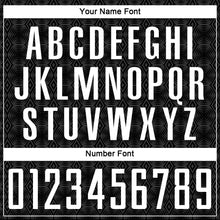 Load image into Gallery viewer, Custom Black White Geometric Shapes Sublimation Soccer Uniform Jersey